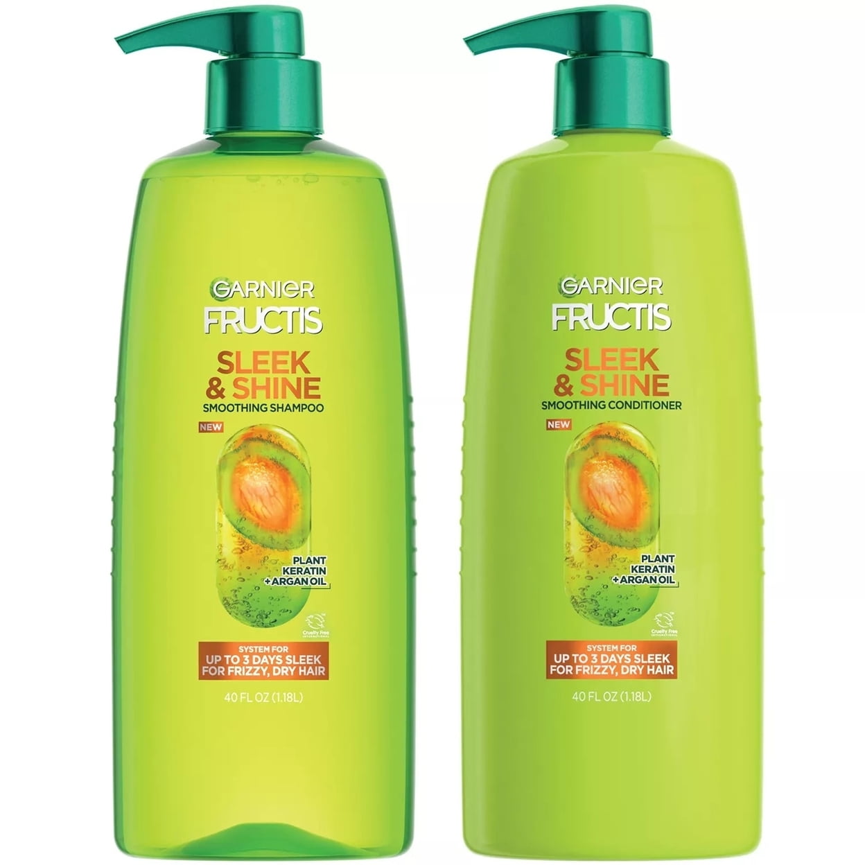 FUCESS Premium AR Shampoo 2本セット Garnier Fructis Sleek and Shine Moisture Lock Smoothing