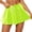 Green, variant on Women Shiny Glossy PU Full Pleated Mini Skirt High Waist Stretch No Inner Liner Club Rave Party Bottom 1PC S-XXXXL Plus Size Friendly