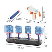 Smart Scoring Target Practice Toy Set with Auto Reset Targets Digital Scoreboard—NO.0566