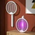 thumbnail image 2 of Foldable Electric Mosquito Swatter Wall-mounted Handheld Rechargeable Mosquito Fly Racket Adjustable Bug Zapper, 2 of 21