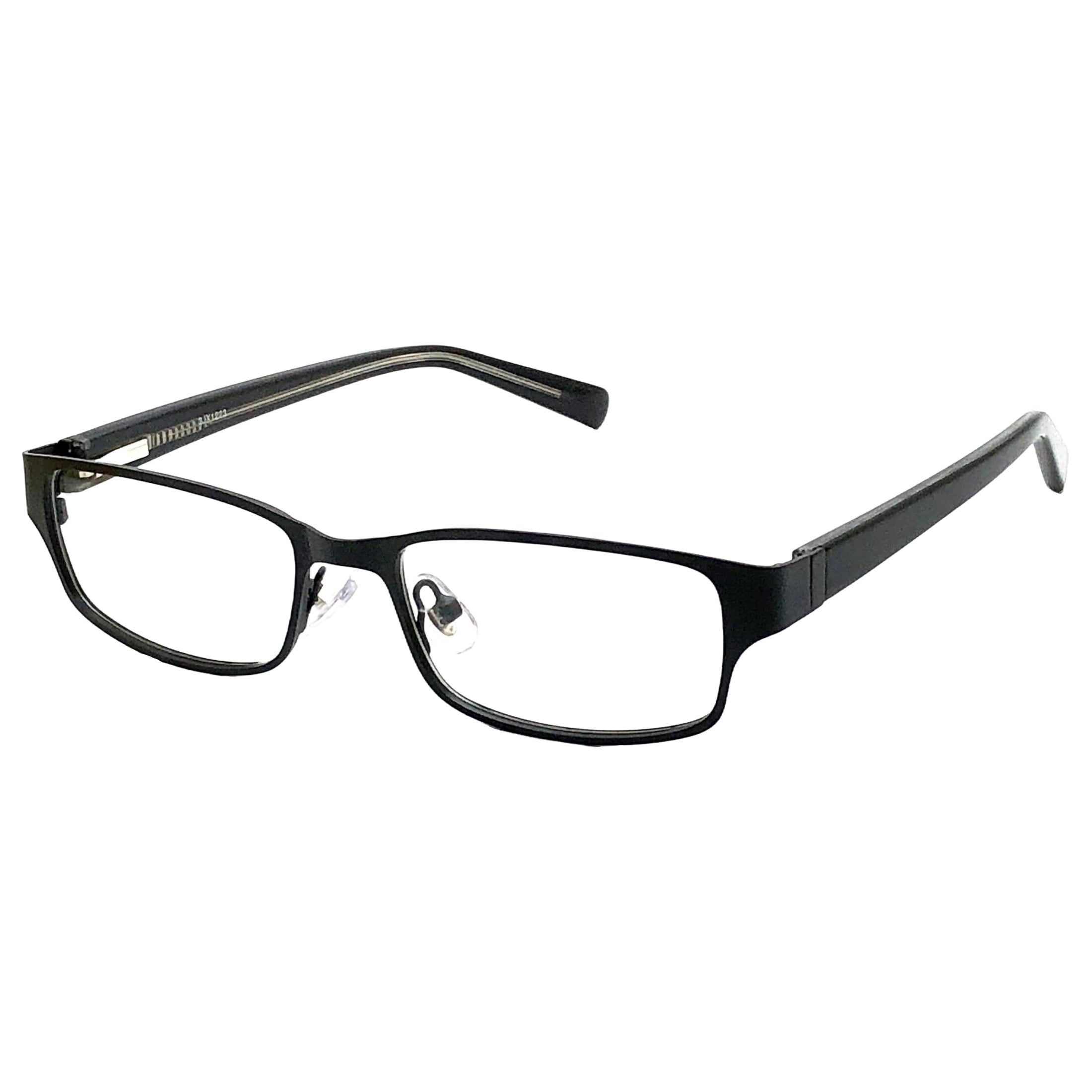 Walmart Youth FM14068 Rectangular Prescription Eyeglasses with Case, Matte Black