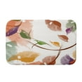 thumbnail image 4 of Goals, Gourds, and Gatherings Windy Navy Blue Floral Print Bath Mat, 4 of 5