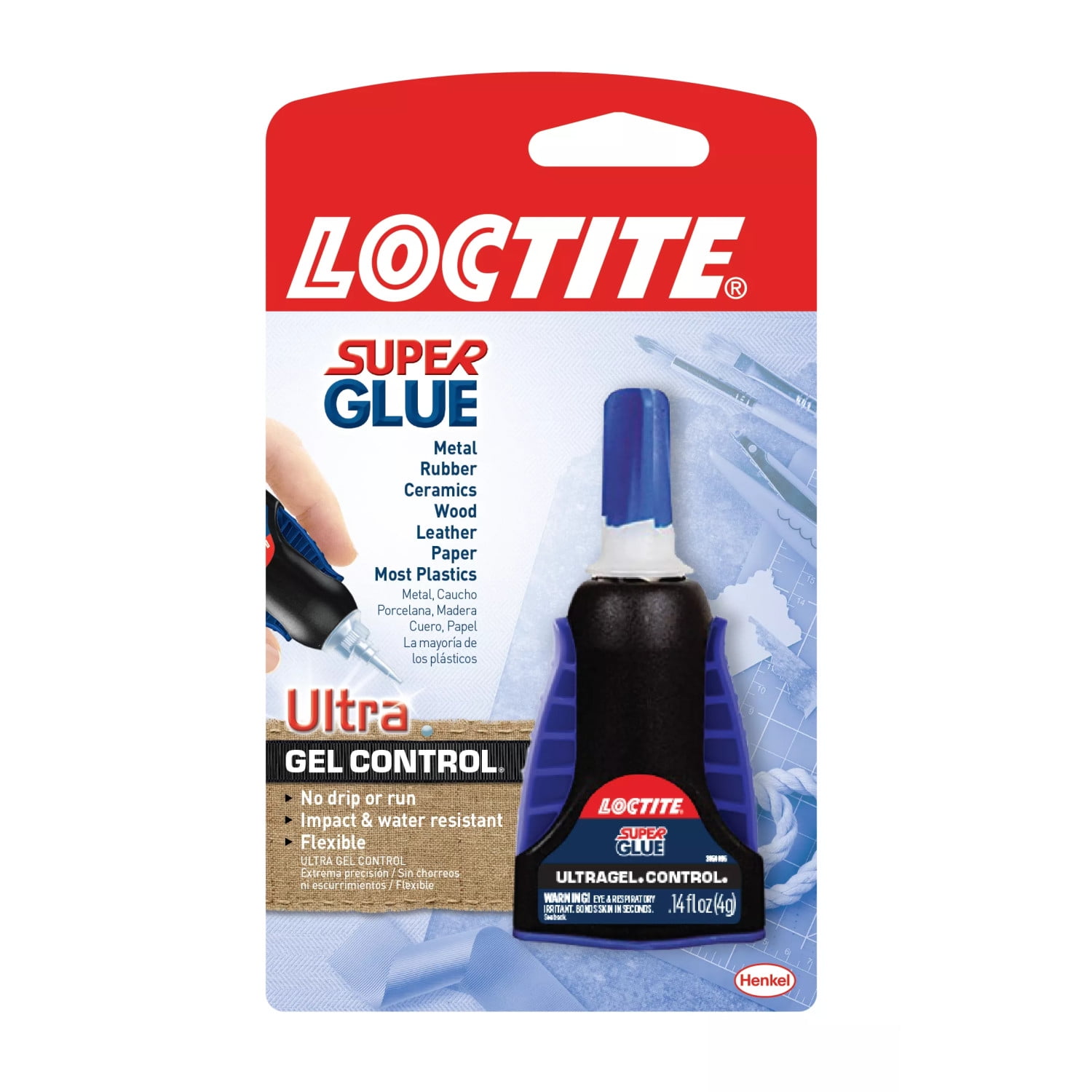 Loctite Super Glue Ultra Gel Control, Clear 0.14 fl oz Bottle