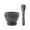 Black, variant on Garlic Herb Spice Mixing Grinder Crusher Kitchen Bowl Smashing Tools-4 inch Spice Grinder Mortar and Pestle Set for Kitchen