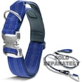 thumbnail image 3 of Black Rhino - Tactical Dog Collar Ultra-Soft Neoprene Padded Dog Collars for Medium, Large, XL Dogs | Heavy Duty Metal Buckle | Padded Handle for Dog Training (XL, Blue), 3 of 7