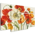 thumbnail image 2 of Trademark Fine Art "Poppies Melody I" Canvas Art by Lisa Audit 6-Panel Art Set, 2 of 3
