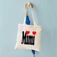 thumbnail image 4 of CafePress - I Love Mimi Tote Bag - Unisex Canvas Tote Bag, Beige, 1-Piece, 4 of 6