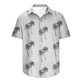 thumbnail image 3 of Men's Hawaiian Shirt Fun Short Sleeve Button Up Shirt Tropical Holiday Beach ShirtL, 3 of 4