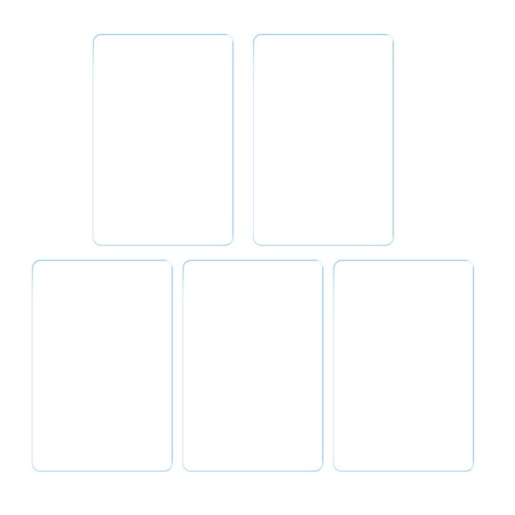 5pieces Clear Soft PET Screen Protector Handheld Players Film Screen for Film for Game Consoles