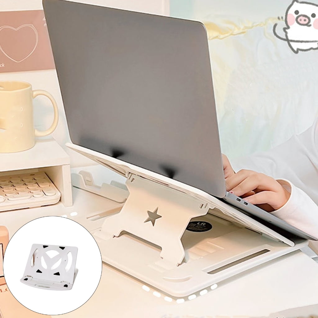 Adjustable Laptop Stand Ventilation Plastic Notebook Holder For Office Home Use Improved Cooling