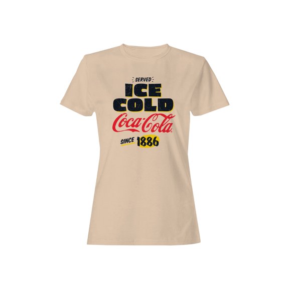 Officially Licensed Coca Cola Vintage Ice Cold 1886 Women's T-shirt
