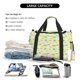 thumbnail image 5 of Balery Armadillo Floral Bolsa de Gimnasio para Mujeres, Bolsa de Viaje con Bolsillo Húmedo, Bolsa de Fin de Semana para Mujeres, Bolsa de Viaje Resistente al Agua, 5 of 7