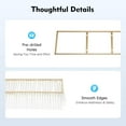 thumbnail image 6 of 2Pcs Crystal Chandelier Flower Stand 43in Gold Wedding Centerpiece with Hanging Crystals Round Pedestal Vase for Party Decor StageTable Arrangements (Gold), 6 of 9