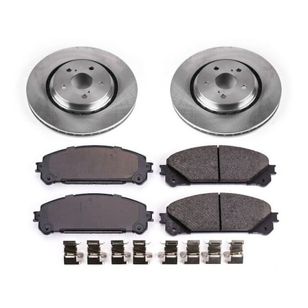 Front Brake Pad and Rotor Kit - Compatible with 2020 - 2024 Toyota Camry TRD 2021 2022 2023