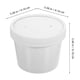 thumbnail image 5 of GOOHOCHY 10 juegos de tazones desechables para comida, vasos para comida para llevar y vasos para gachas con tapa., 5 of 7