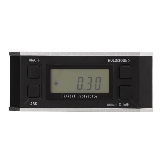 Transportador digital de 4x90° LCD Inclinómetro electrónico Buscador de nivel de ángulo Medidor de ángulo de nivel Herramienta de medición de ánguloNo magnético Sin retroiluminación