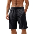 thumbnail image 3 of Big & Tall Men's Mesh Athletic Shorts 10" Inseam Summer Workout Knee Length Short Pants Lightweight Breathable with Elastic Waist for Basketball, 3 of 9