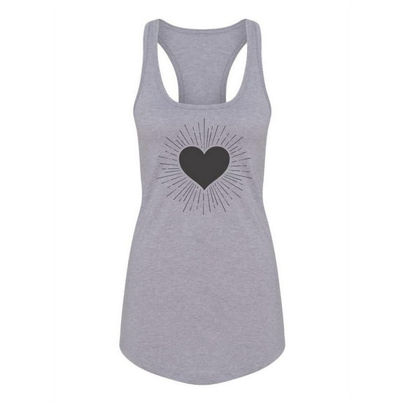 Bright Heart Racerback Tank Women -Image by Shutterstock, Female XX-Large