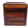 thumbnail image 2 of Handmade Rosewood Wooden Urns for Human Ashes Adult Large - Wooden Box Funeral Cremation Urns for Ashes Engraving (10.5" x 6.5" x 10.5" - 300 lb or 136 kg, Natural), 2 of 3