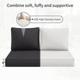 thumbnail image 5 of Kimunuk Outdoor Loveseat Cushion Set, 46" x 26" x 5" Waterproof Patio Furniture Cushions for Couch Bench Swing, Grey, 5 of 6
