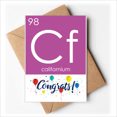 thumbnail image 1 of Chestry Elements Period Table Actinide Californium Cf Wedding Cards Congratulations Greeting Envelopes, 1 of 3