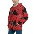 thumbnail image 2 of Vsdgher Spider Hoodie Youth Classic Hooded Pullover Sweatshirts Essentials Hoodie for Children (s-xl)-Medium, 2 of 6
