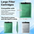 thumbnail image 4 of HIBIBUD 6 Pack Large Filter Cartridges For Tetra Whisper Bio-Bag Aquarium Filters Compatible With 20i 40i IQ PF20 30 40 60 ReptoFilter Replacement Media With Zeolite And Activated Carbon, 4 of 6