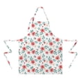 thumbnail image 2 of Pioneer Flower Floral Print Pattern Apron for Women and Men, Cotton Linen Waterproof with Pockets, Adjustable, 33x27 Inch for Kitchen, Gardening, BBQ, Salon, 2 of 6