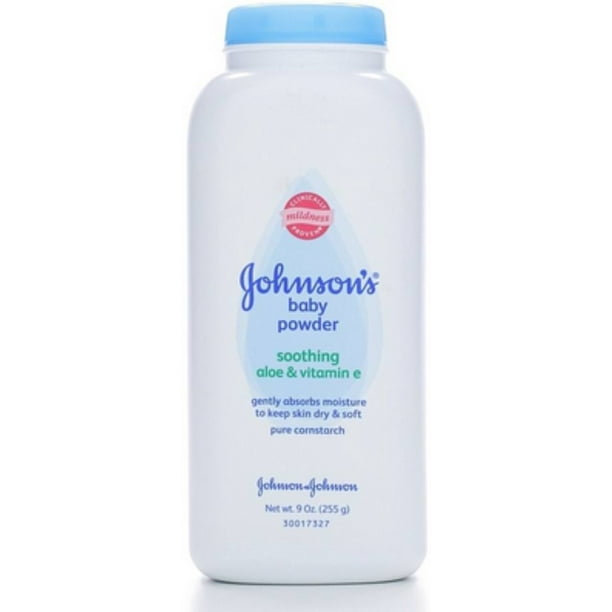JOHNSON'S Baby Powder, Pure Cornstarch with Soothing Aloe & Vitamin E 9