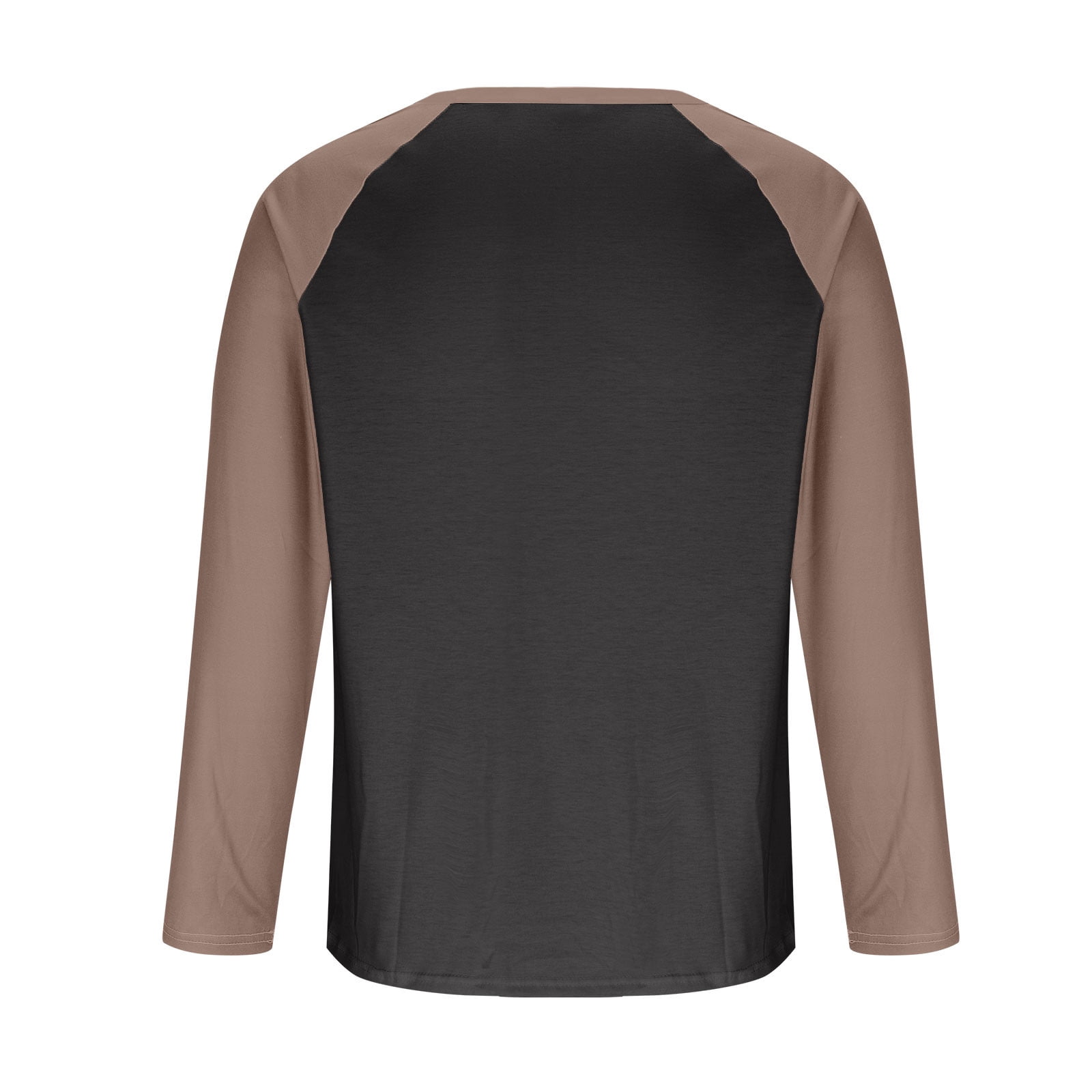 AnuYalue Mens Big and Tall Henley Shirts Lightweight 3/4 Sleeve Baseball T-Shirt Fashion Color Block Tee Fall Winter Athletic Tops