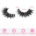 thumbnail image 5 of False Eyelashes Natural Look Clear Band Lashes Cat Eye Faux Mink Eyelashes 3D Volume Fake Lashes Wispy Strip Lashes Pack, 5 of 7