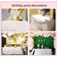 thumbnail image 3 of Tulle Tutu Table Skirt Wedding Tablecloth Birthday Baby Shower Party Table Skirting Table Decoration Table Cloth for Rectangle and Round Table 39*30 Inch, 3 of 4