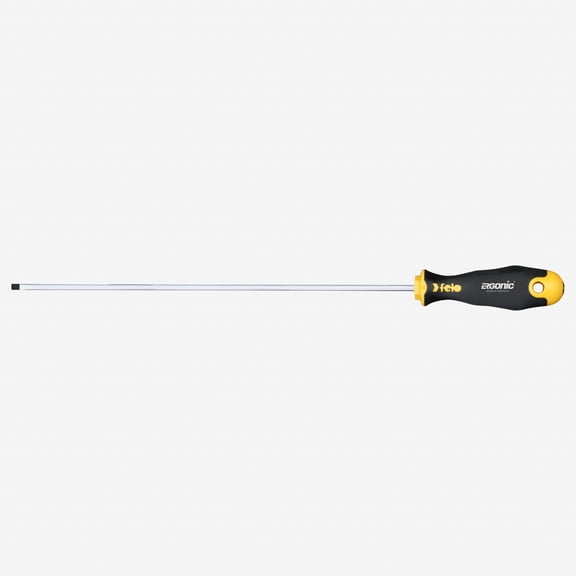 Felo Ergonic Slotted Screwdriver, 5.5 x 200 mm
