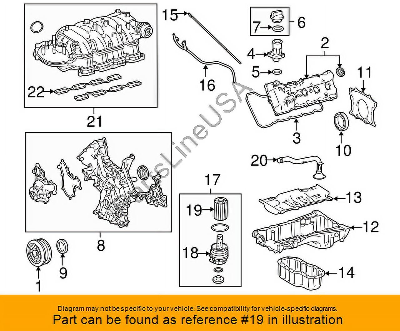 Pack of 10 Genuine Toyota Lexus Element Kit Oil Fil Replacement Engine Filter 04152-YZZA4