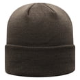 thumbnail image 2 of Men's Top of the World Charcoal West Virginia Mountaineers Logo Cuffed Knit Hat, 2 of 2