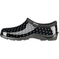 thumbnail image 2 of Sloggers Waterproof Garden Shoe for Women  Outdoor Slip-On Rain and Garden Clogs with Premium Comfort Support Insole, Polka Dot Black and White, Size 7, 2 of 7