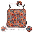 thumbnail image 3 of Frida Kahlo® + Classic Accessories® Patio Seat Cushions, 2-Pack, 19 Inch, Amapolas Brillantes, 3 of 9