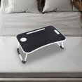 thumbnail image 2 of Escritorio de cama plegable,Mesa de cama plegable,escritorio para ordenador portátil,soporte de lectura,Computadora portátil Cama Escritorio Bandeja de desayuno plegable Sofá,Escritorio Negro BLESIY Escritorio de cama plegable, 2 of 7
