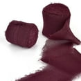 thumbnail image 1 of Edged Chiffon Ribbon Silk-Like Ribbons Wedding Invitation Bouquet Fabric Ribbons 4cmx5m Christmas Decoration Gift Wrapping, 1 of 7