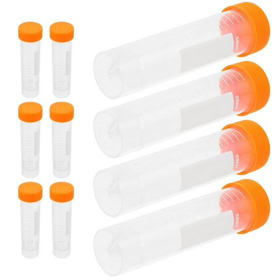 Polypropylene Centrifuge Tubes with Screw Caps for Lab Use Orange Color 50ml
