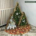 thumbnail image 3 of Gnome Folk Pattern Vintage Christmas Tree Skirt, 3 of 6