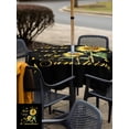thumbnail image 5 of Outdoor Tablecloth with Umbrella Hole for Patio/Picnic/Party/Camping, Sunflower Waterproof Table Cloth Square Cover Washable, Vintage Botanical (60"x 60"), 5 of 8