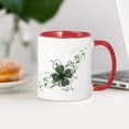 thumbnail image 3 of CafePress - Elegant Shamrock Mug - 11 oz Ceramic Mug - Novelty Coffee Tea Cup, 3 of 4