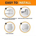 thumbnail image 3 of Wall Mount For Deco X20 X60 X50 X55 Wifi 6 Wall Mount Bracket With Cable Organizer Home Mesh Wifi S, 3 of 5