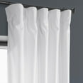thumbnail image 6 of Half Price Drapes White Heritage Plush Velvet Room Darkening Curtains (1 Panel), 50W X 84L, 6 of 12