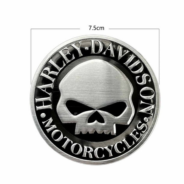 Pegatinas De Aluminio 3D Emblema Harley-Davidson LOGO Adhesivo Reflectante Juego De Llaveros Compatible Motocicleta Pegatina Para Dyna Street Bob Rider XL 883 Electra Glide Road King
