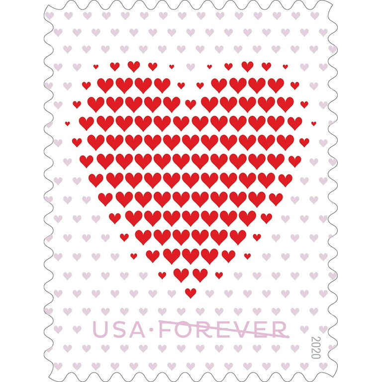 Made of Hearts 2 Sheets of 20 USPS First Class Forever Postage Stamps  Wedding Celebration (40 Stamps) 
