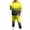 Yellow, variant on Men's Tracksuits 2 Piece Outfit Long Sleeve Pullover Sweatshirt Jogging Athletic Hoodies Gradient Sports Workout Suits