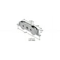 thumbnail image 3 of CRL D1910 1-1/2" Tandem Stainless Steel Sliding Glass Door Roller with 11/16" Wide Housing, 3 of 4