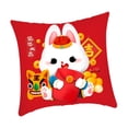thumbnail image 4 of DOLITY 15.75inch Pillow Covers Square Washable Soft Cushion Cover Pillowcases for Sping C, 4 of 9